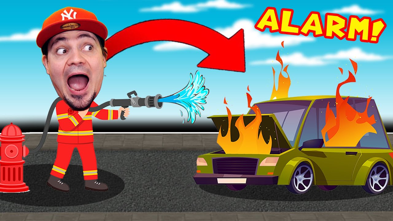 Niemiecki STRAŻAK i OGIEŃ w SAMOCHODZIE! 🚒 Symulator Strażaka