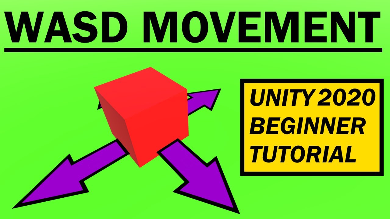 How to move objects using WASD in Unity 2020