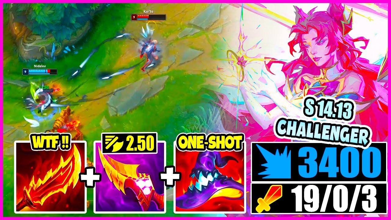 KAISA ADC S14.13 BUT I BUILD BEST AP KAI'SA GAME YOU WILL EVER WITNESS ... (ONE SHOT SNIPES !)