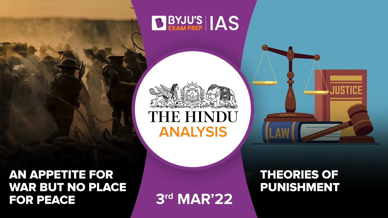 'The Hindu' Analysis for 3rd March, 2022. (Current Affairs for UPSC/IAS)