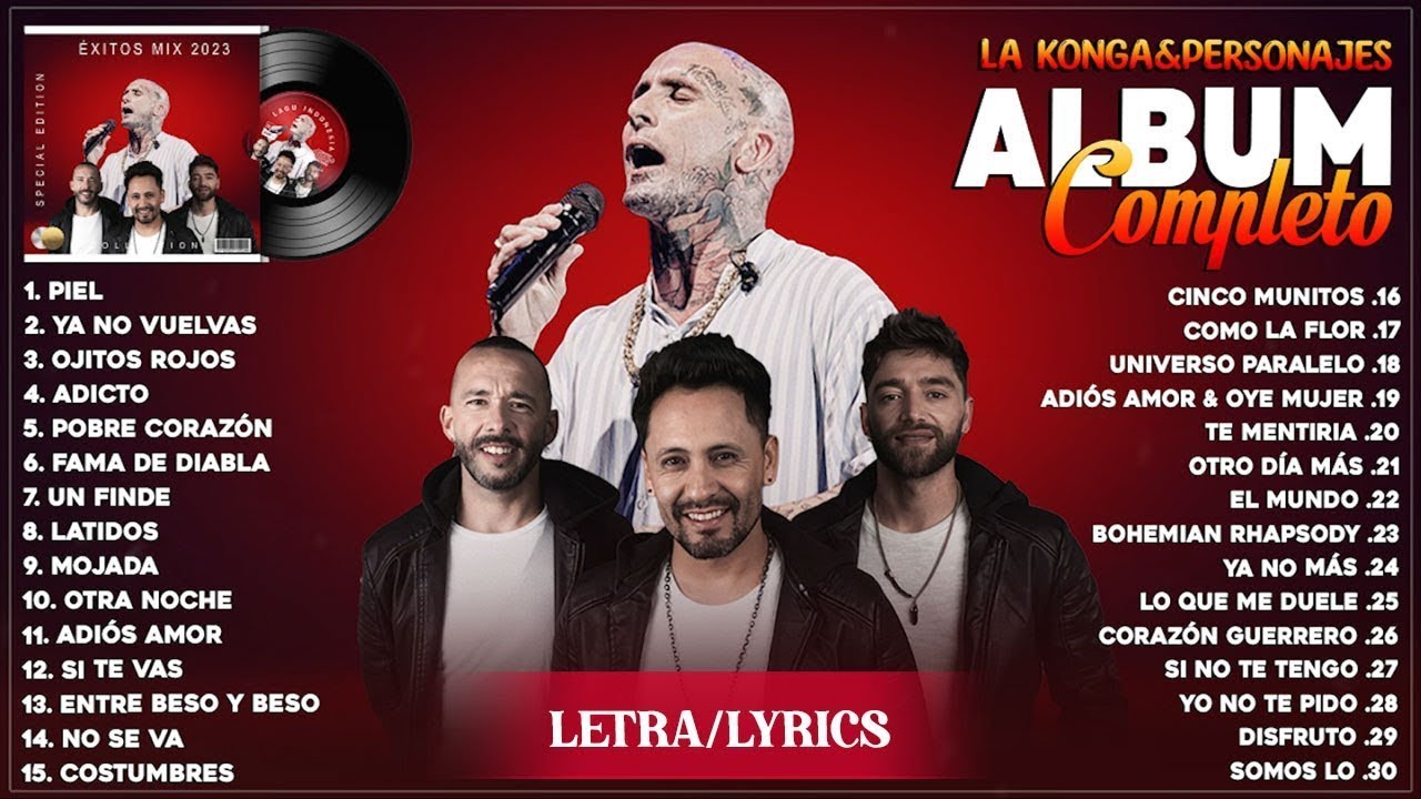 Ke Personajes, La Konga Tendencia 2024 - Colecciones Álbum Completo Más Popular 2023 (Letra/Lyrics)