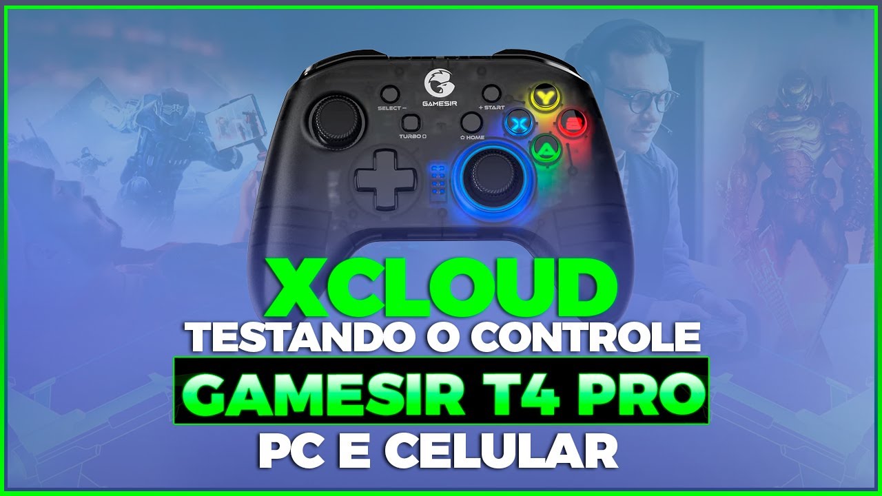 XCLOUD - TESTANDO O CONTROLE GAMESIR T4 PRO - TODAS AS FORMAS DE USAR NO PC E CELULAR - TOP DEMAIS