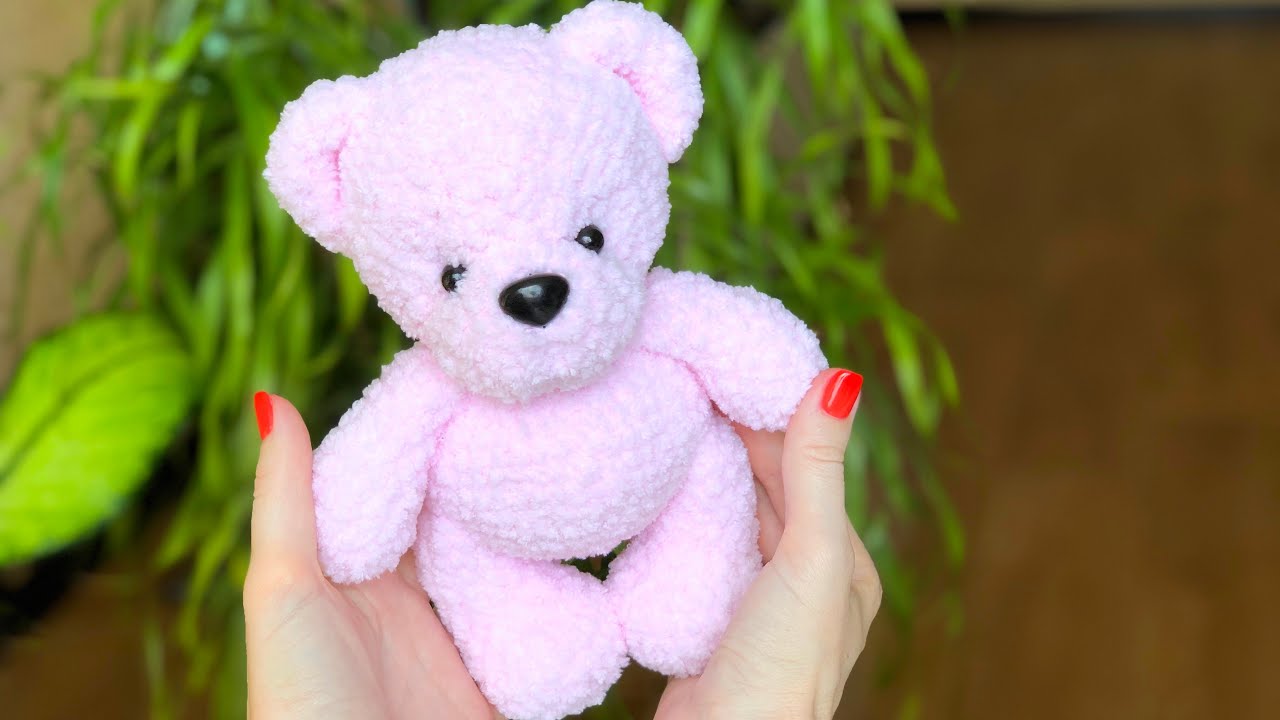 Мишка крючком из Alize softy plus. Мастер-класс. Часть 1
