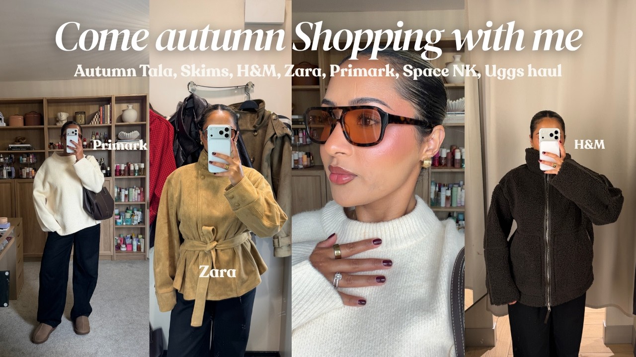 Autumn Come shop with me + Haul H&M, Zara, Skims, Space NK, Primark, Tala, Uggs