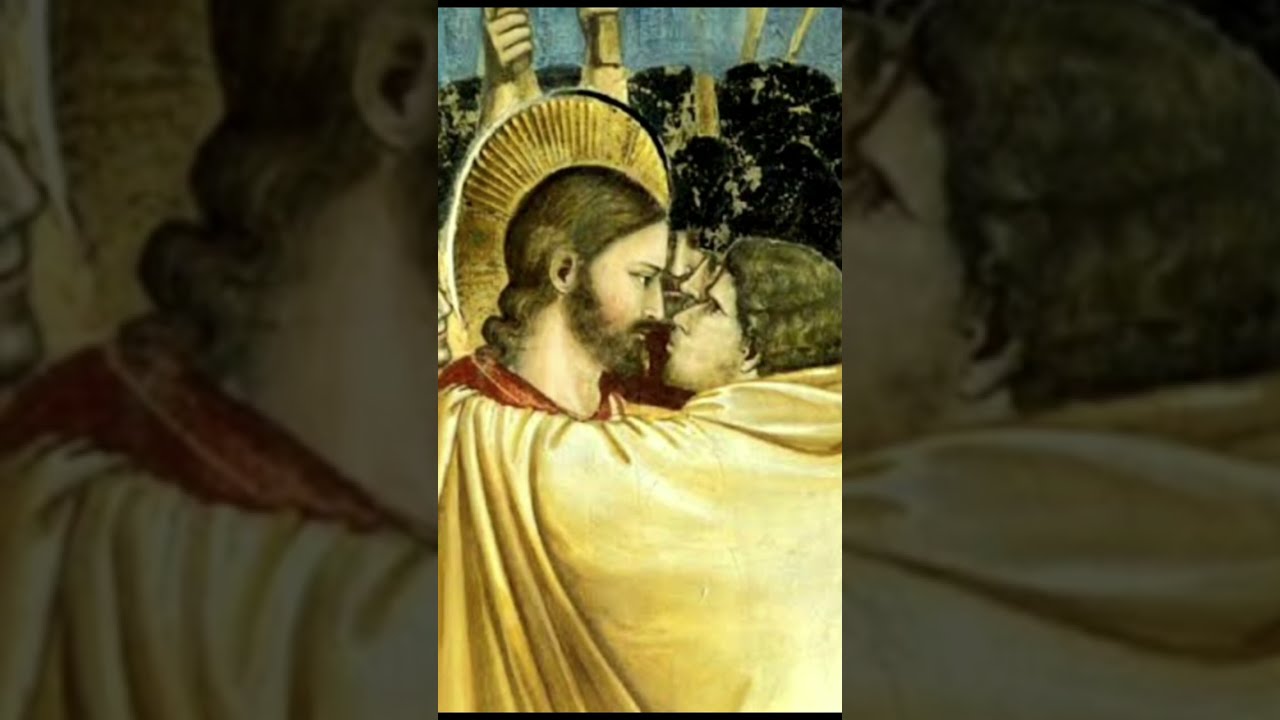 Giotto  - O beijo  de  Judas  - Capela degli Scrovegni - P&aacute;dua - It&aacute;lia.