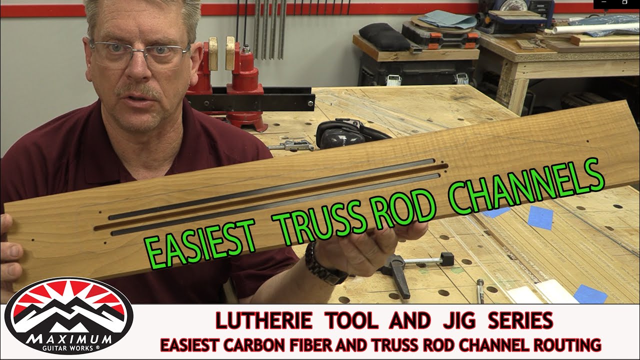 Easiest Truss Rod and Carbon Fiber Install ever!  Maximum Guitar Works Tools and Jigs Series