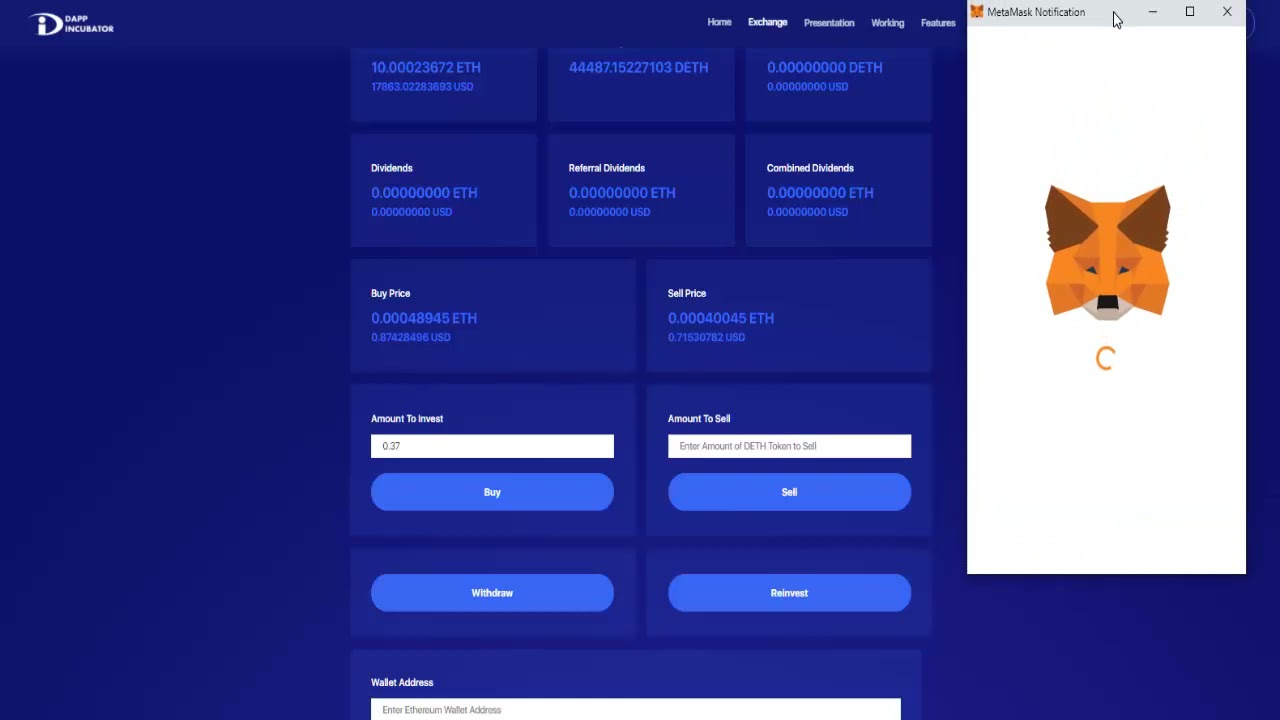 How to invest in the DappIncubator Defi Dapp #Defi #crypto #dapp #cryptocurrency