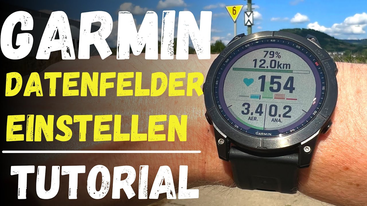 Garmin Datenfelder einstellen Tutorial deutsch