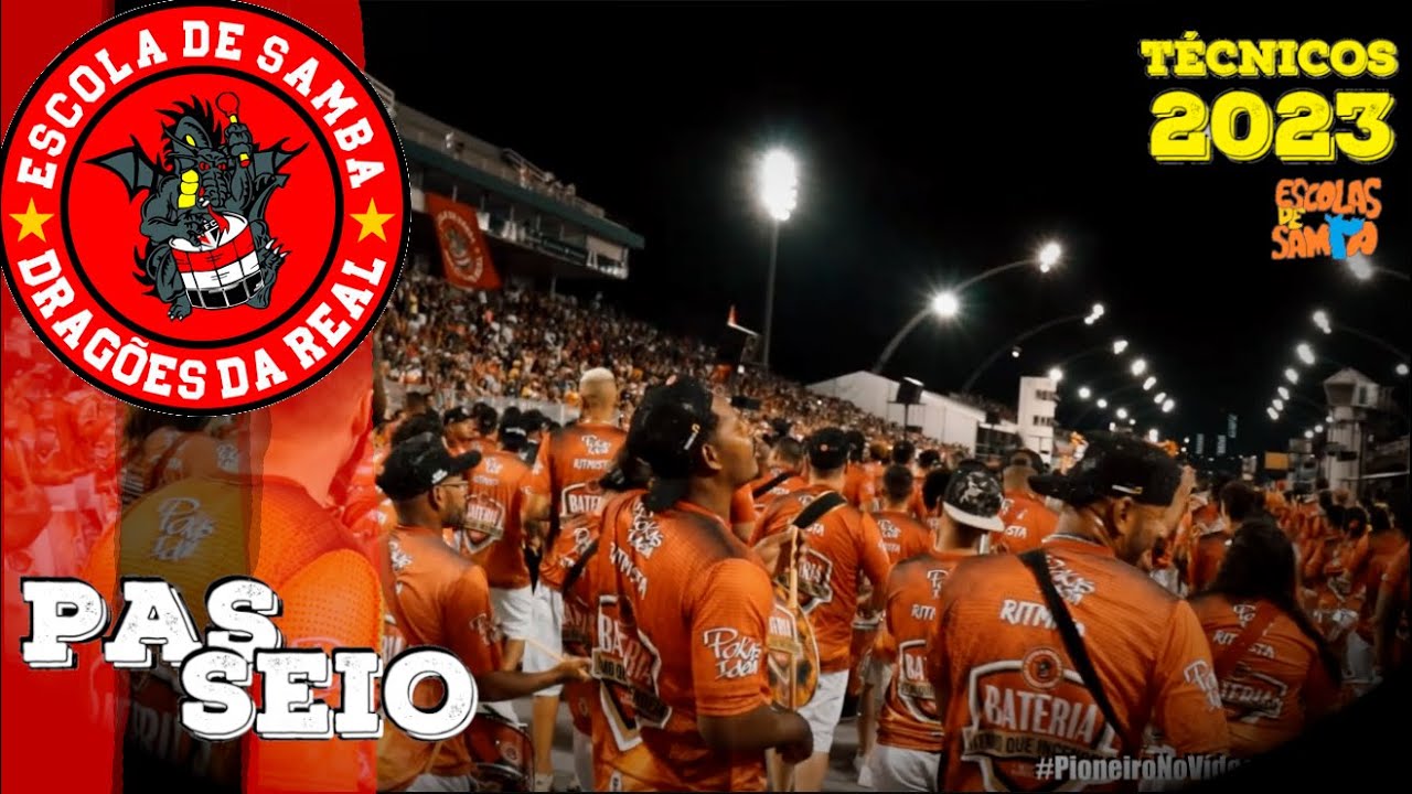 Dragões da Real 2023 - PASSEIO pela Bateria Ritmo Que Incendeia #PioneiroNoVídeoDosBreques