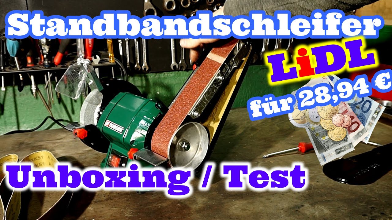 Parkside Standbandschleifer | PSBS 240 C2 von Lidl | Unboxing & Test/Check | +Outtakes | Deutsch