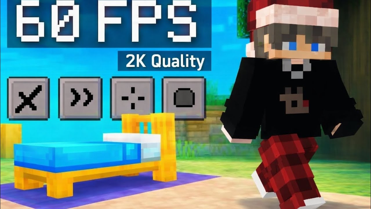 Hive bedwars pro gameplay on mobile (4k-60fps)👹