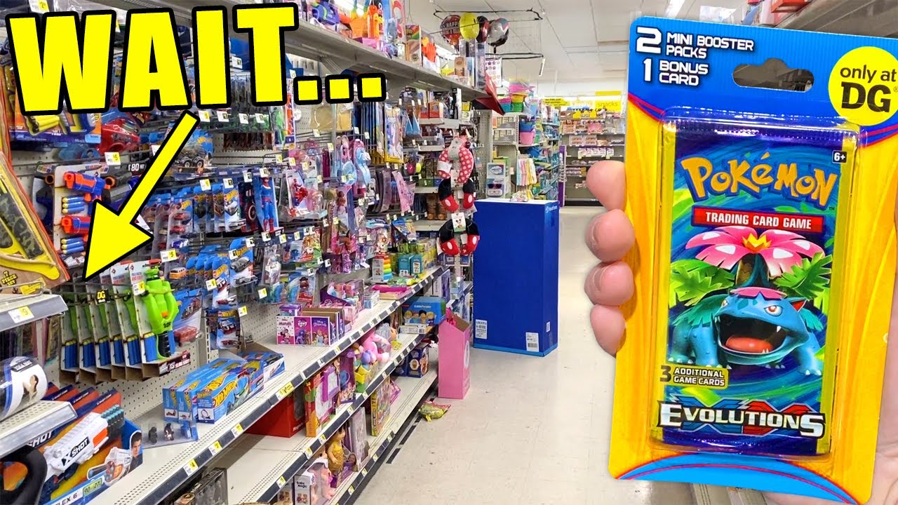 САМЫЕ СТРАННЫЕ КАРТЫ ПОКЕМОНОВ С ЭВОЛЮЦИЯМИ, МОЖНО НАЙТИ В DOLLAR GENERAL!