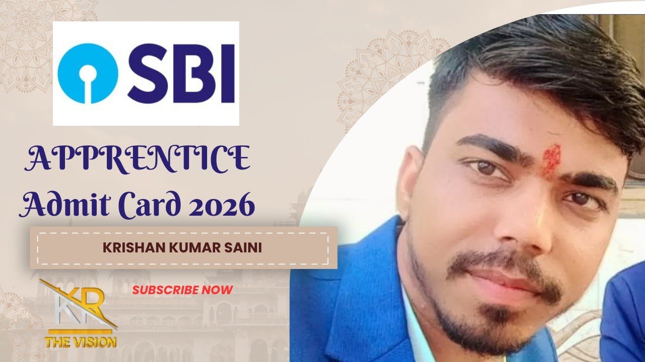SBI Apprentice Admit Card 2026 || How To Download SBI Apprenticeship Admit Card 2026 #sbiapprentice