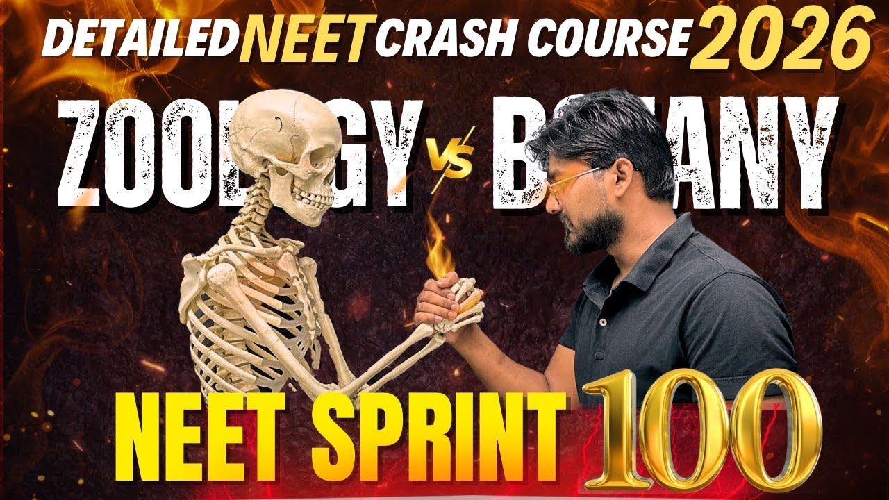 BEST NEET CRASH COURSE FOR NEET 2026|NEET SPRINT 100|100 day strategy|by Anmol Sir| #neet #education