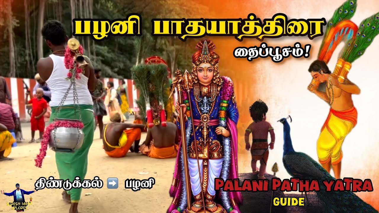 பழனி பாதயாத்திரை - Pazhani Pathayathirai #thaipoosam #dindigul to #ottanchatram to #palani #murugan
