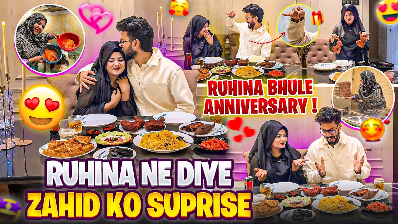 Ruhina Ne Diye Zahid Ko Suprise😍Ruhina Bhule Anniversary | AALTU FALTU |