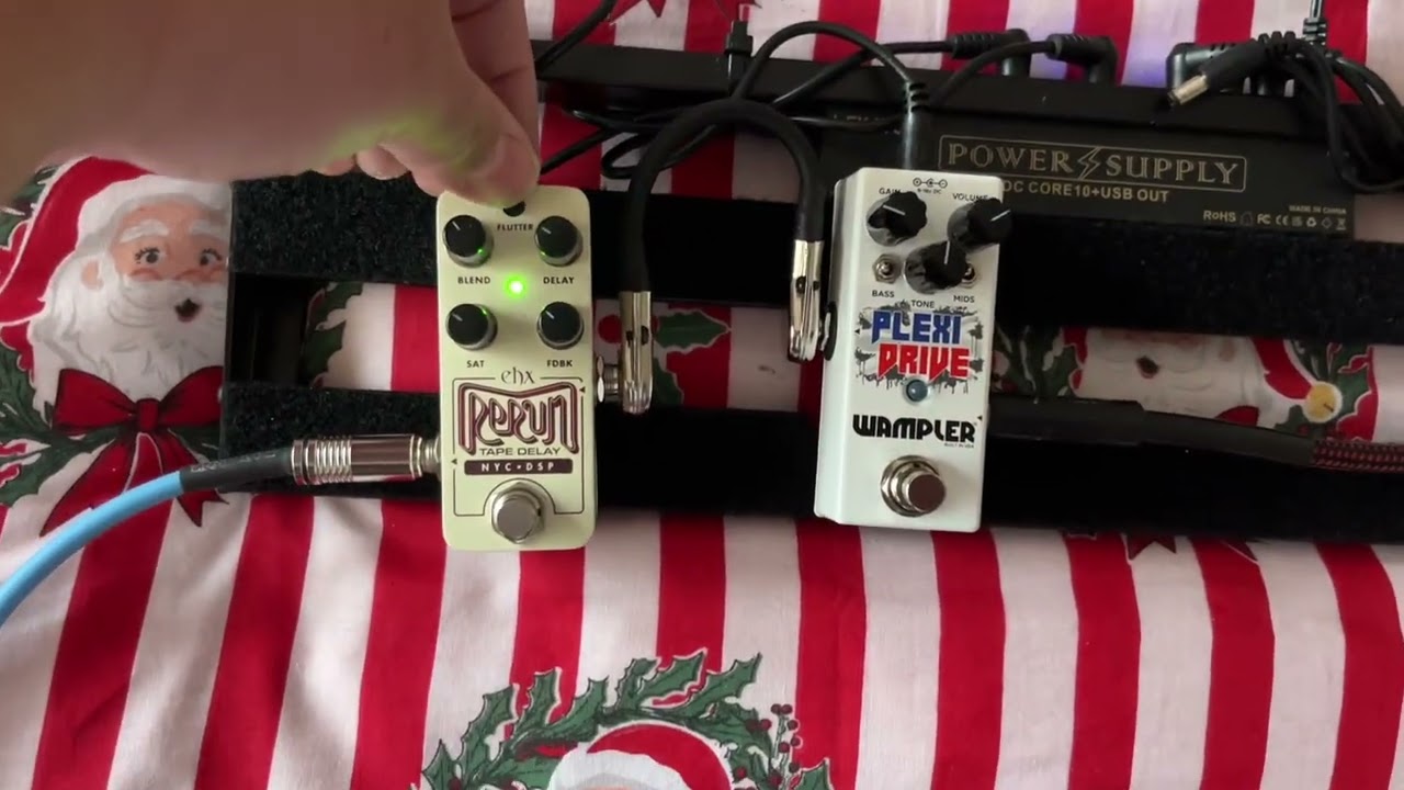 Electro Harmonix Pico Rerun Tape Delay Pedal Review unboxing (like and subscribe)