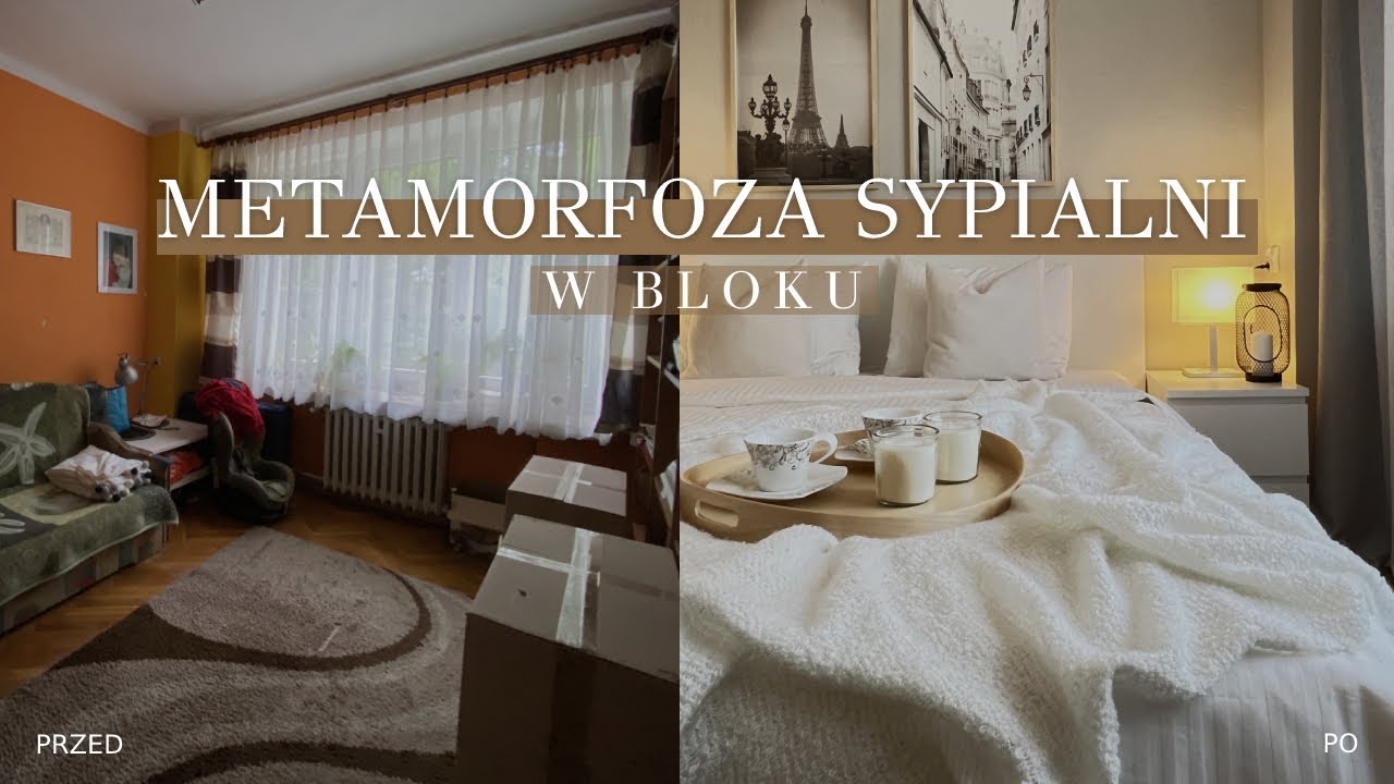METAMORFOZA SYPIALNI W BLOKU - MAŁA SYPIALNIA Z SZAFĄ | IKEA