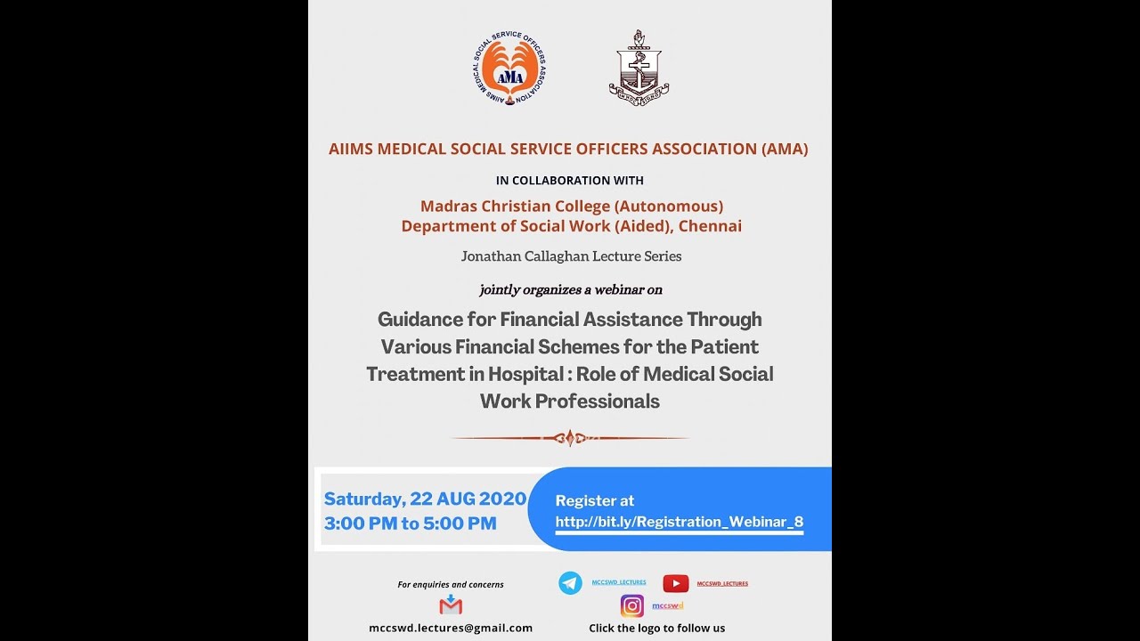 Guidance for Financial Assistance for Patient Treatment in Hospitals: Role of Medical Social Workers