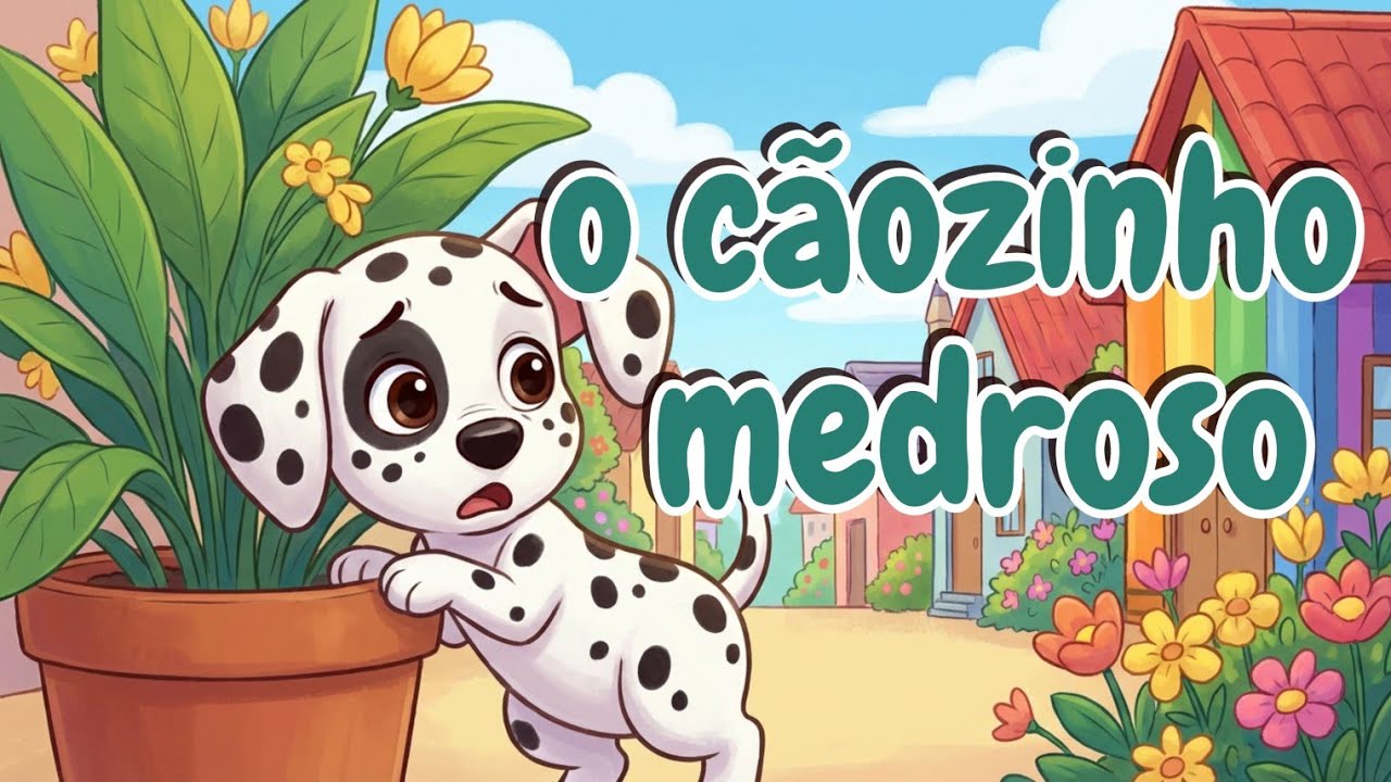 O cãozinho medroso - história infantil | #historiainfantilparadormir#lerparacrianca#livrosinfantis 