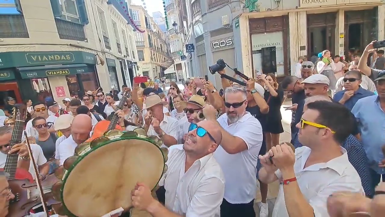 Panda de Santo Pìtar  Verdiales en Calle Larios Feria 2024 Málaga