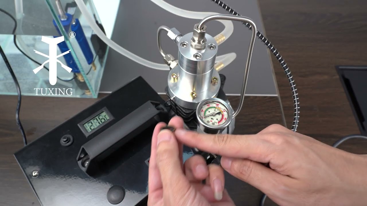 TUXING single cylinder compressor air leaking test