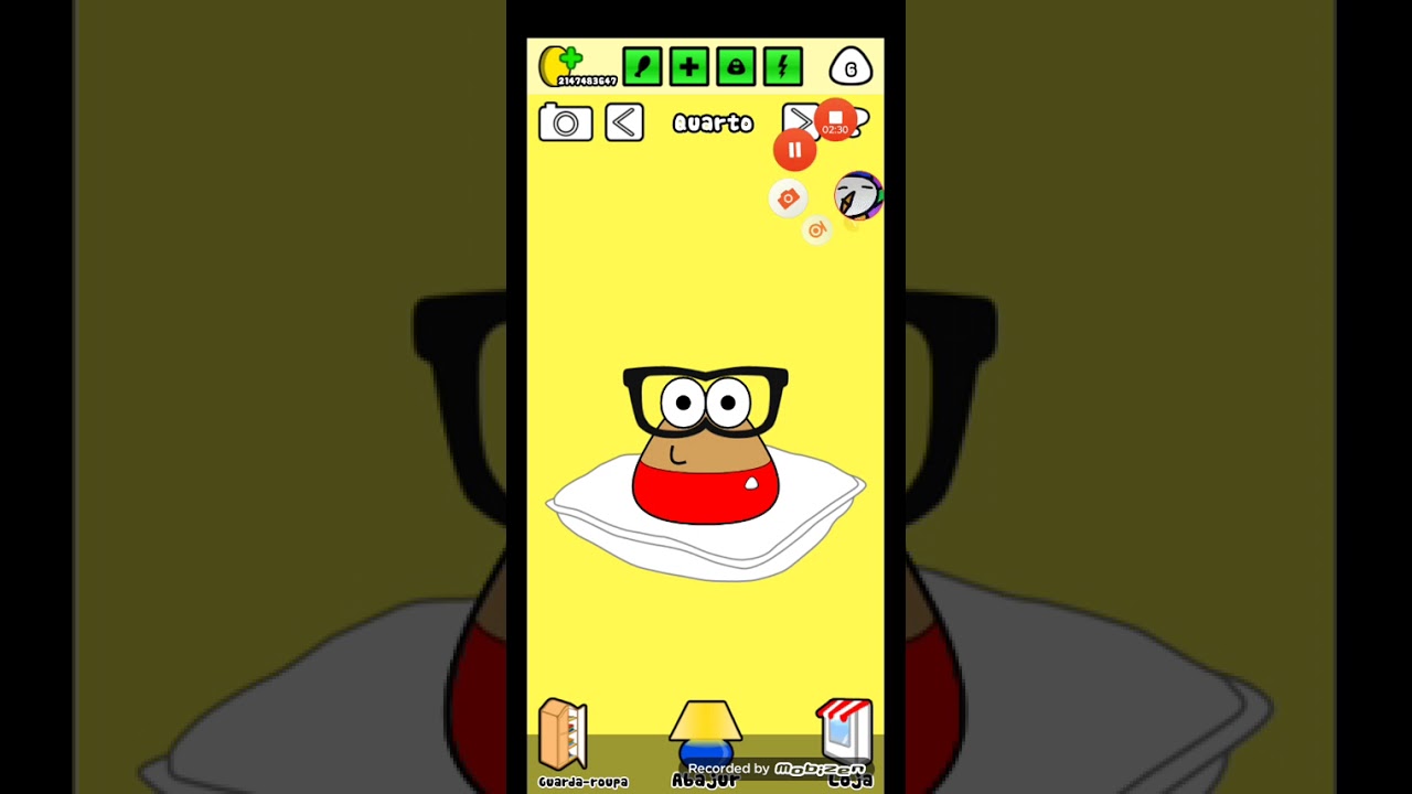 Pou em| o Pou mostrou o dedo do meio pro Lucas e ficou de castigo 