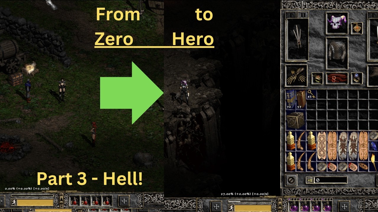 Project Diablo 2 - Assassin Full Walkthrough Part 3 (Hell) Zero 2 Hero!!