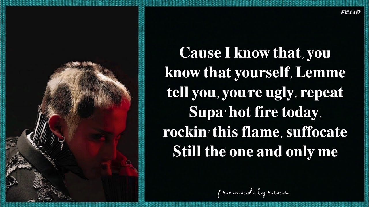 FELIP - SUPERIORITY Lyrics (Framed)