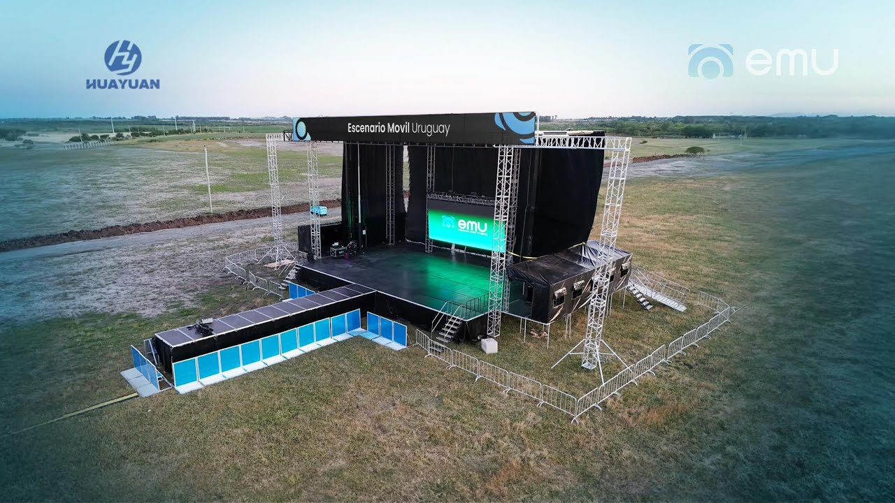 Customized S795 Semi-trailer Mobile Stage in Uruguay | Real Project by HUAYUAN