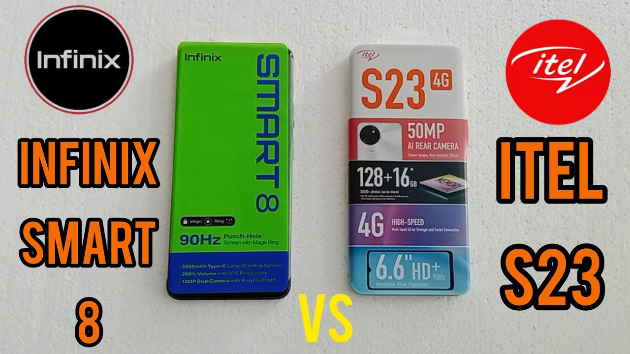 iTEL S23 vs infinix smart 8 : speed test comparaison