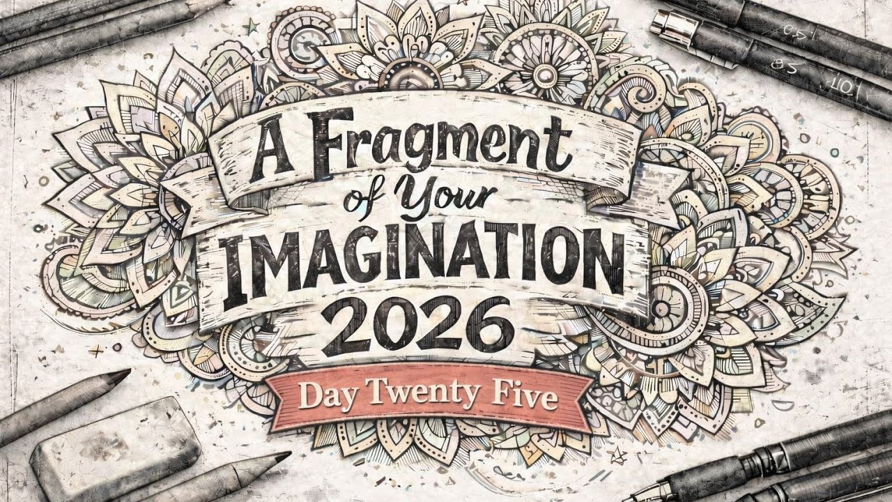 Day 25 | Zentangle | A Fragment of Your Imagination 2026 | #rococo #fyic2026 