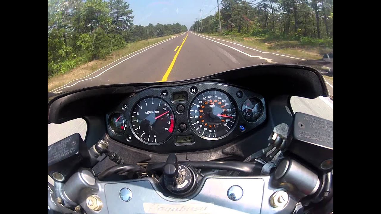 2005 hayabusa top speed run. Go pro hero 2.