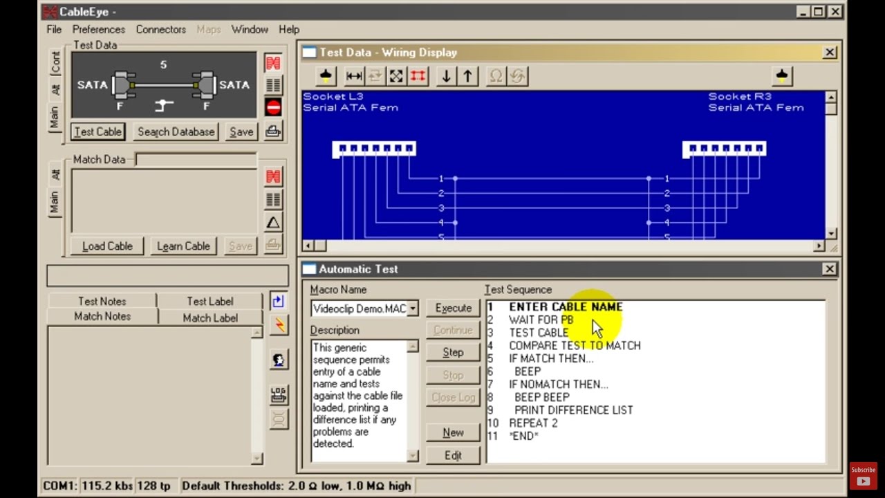 Automatic Cable Testing