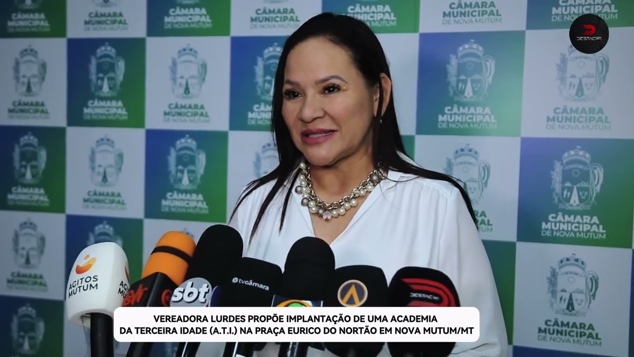 Vereadora Lurdes propõe implantação de uma Academia da Terceira Idade  em Nova Mutum/MT