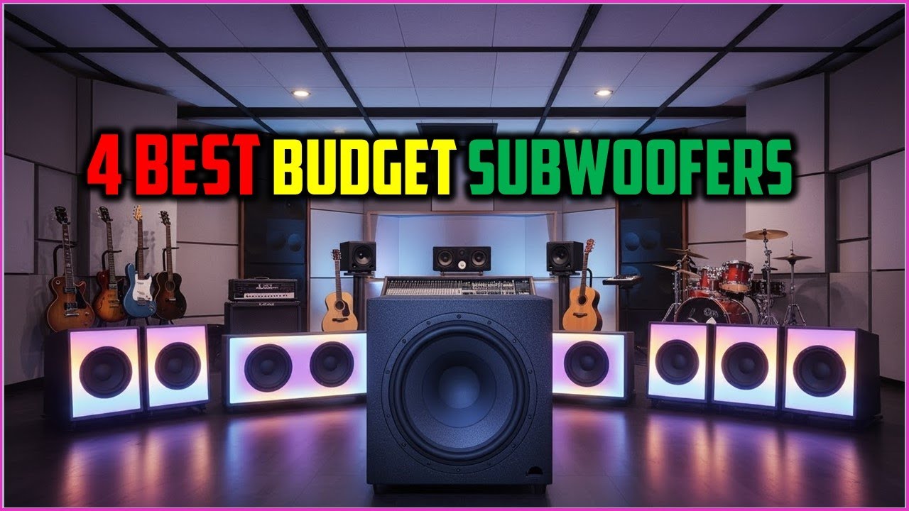 ✅Top 4: Best Budget Subwoofers 2025 - Top Rated Budget Subwoofer Review in 2025