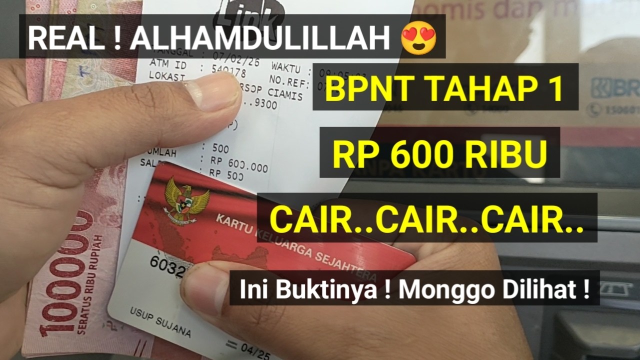 REAL ! ALHAMDULILLAH BPNT TAHAP 1 CAIR CAIR CAIR 😍 MONGGO DI CEK ! BPNT MANDIRI CAIR