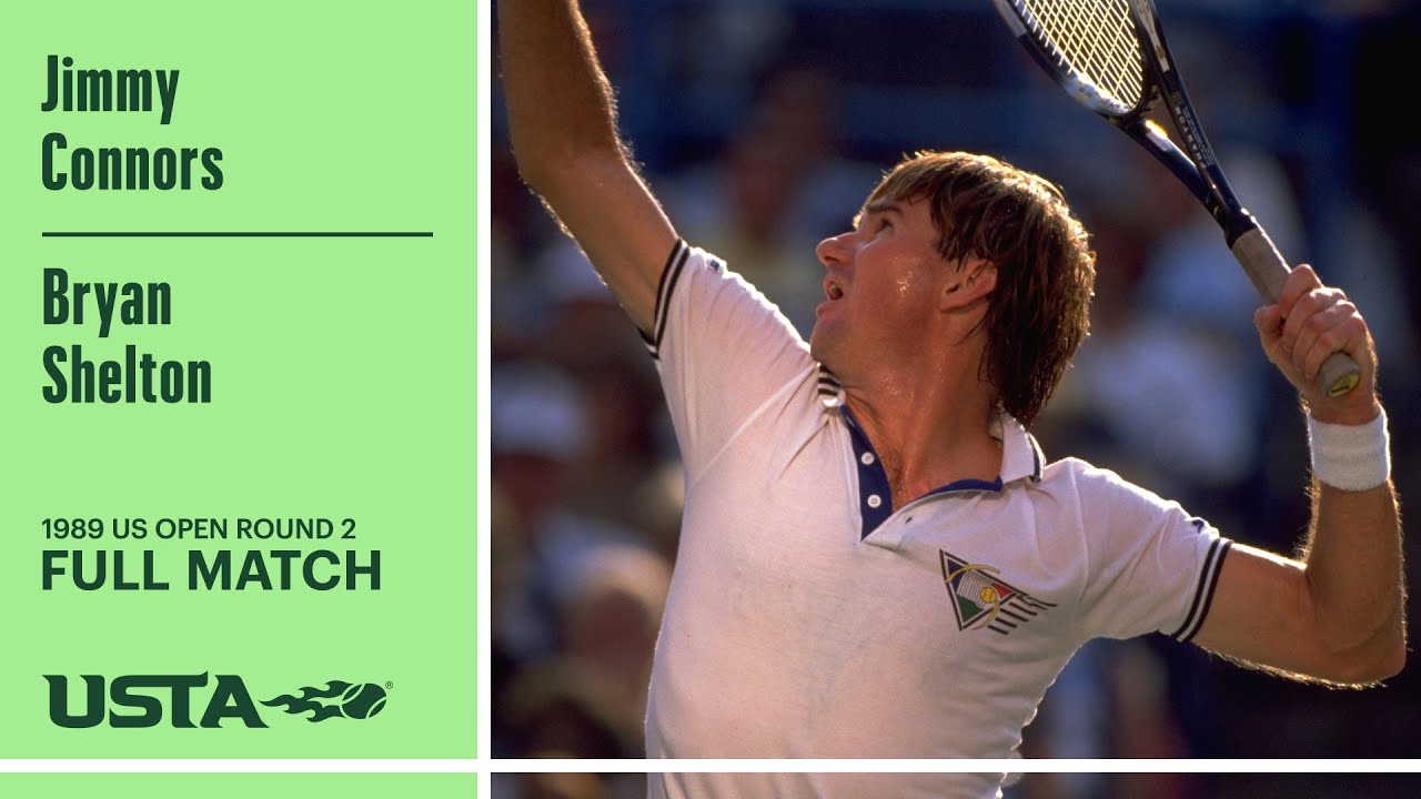 Jimmy Connors vs. Bryan Shelton Full Match | 1989 US Open Round 2
