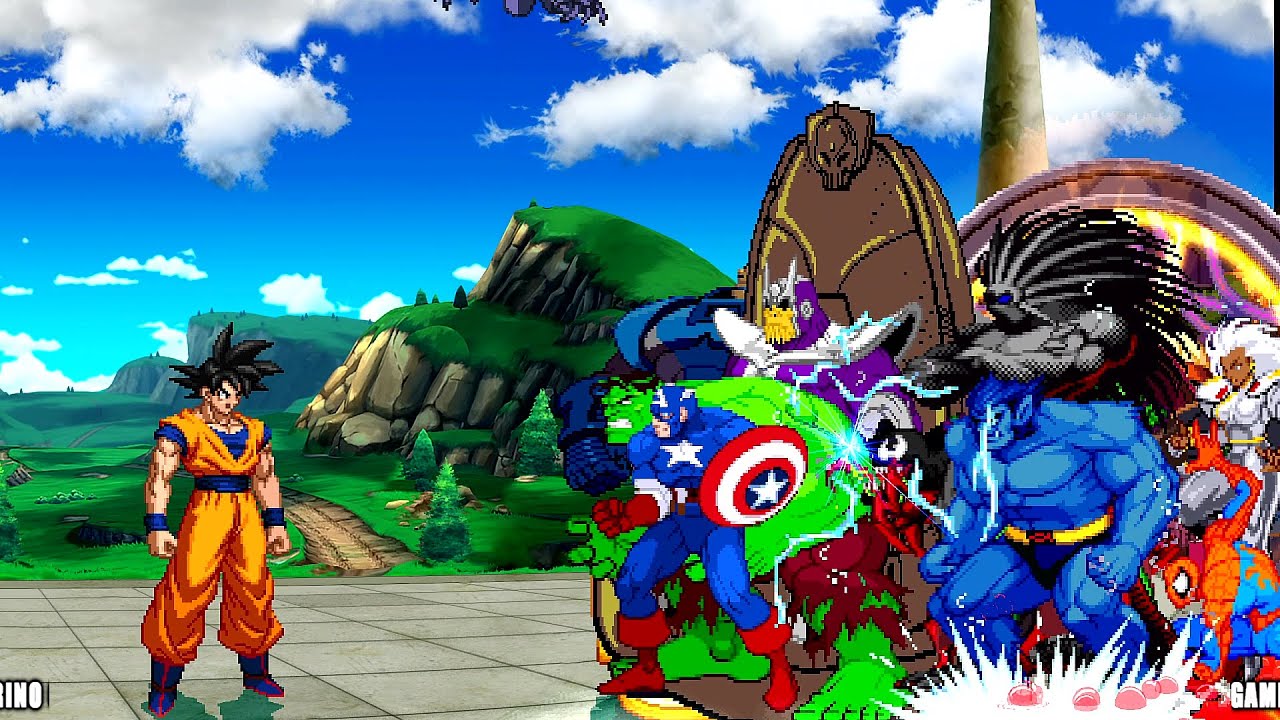 GOKU VS 28 MARVEL AT SAME TIME!