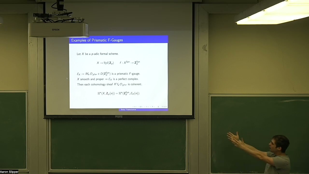 Jacob Lurie:  On the prismatization of the field with one element.