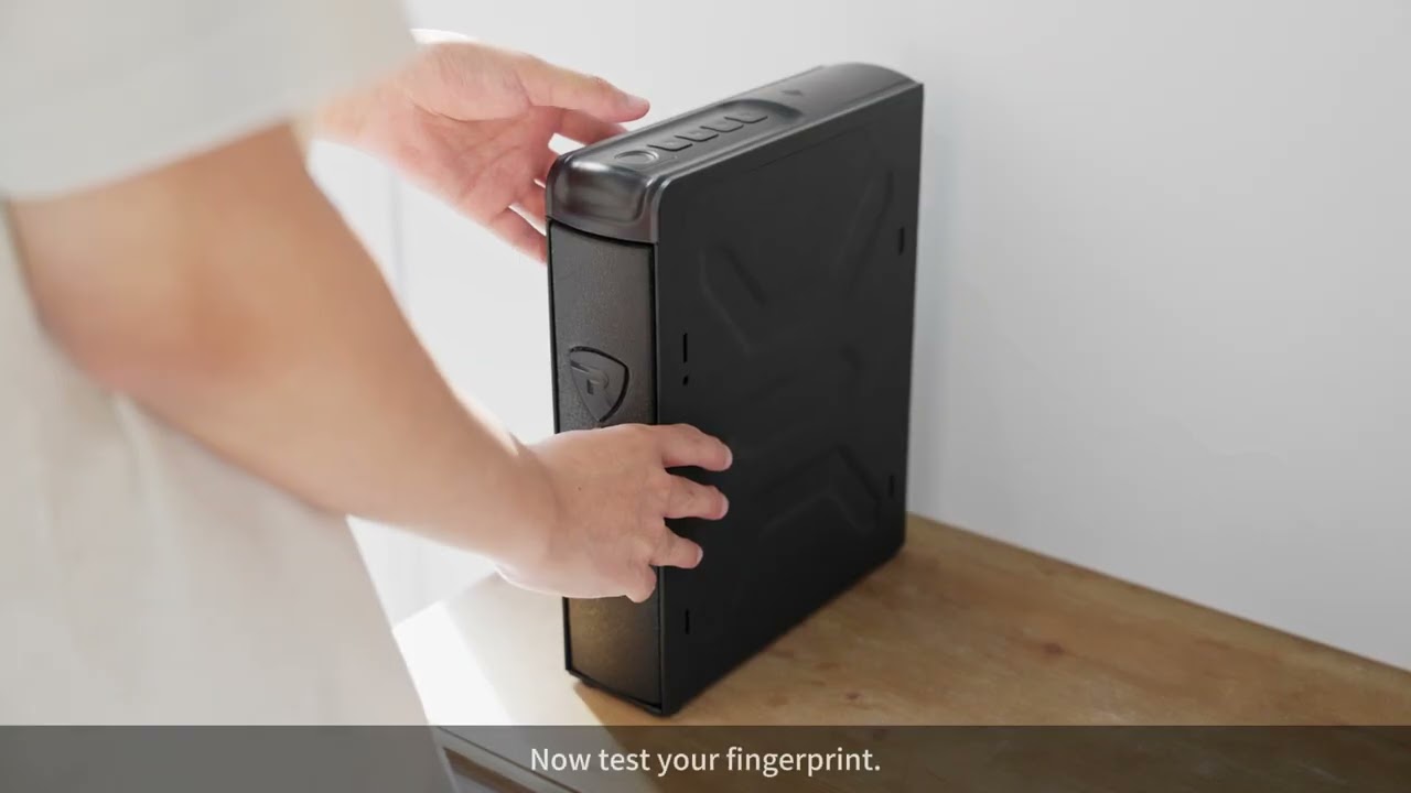 RPNB RP2007 Fingerprint Mounted Handgun Safe Operation Guide