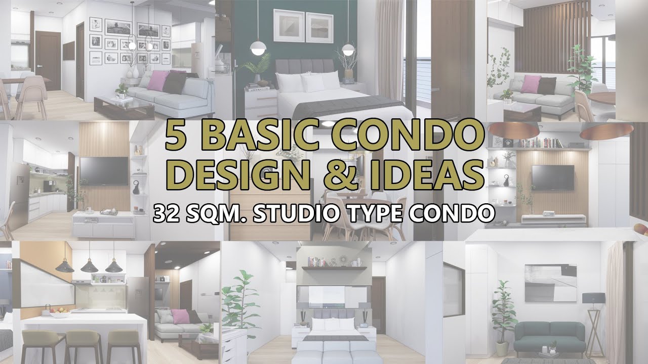 DESIGN 101 | 5 Basic Condo Design and Ideas - How to Layout a 32sqm Studio Type Condo