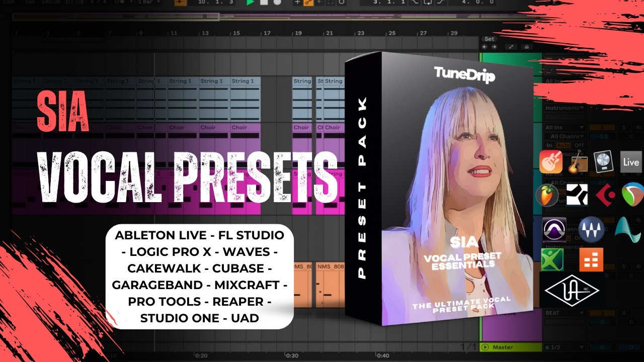 SIA- Vocal Preset Essentials | Ableton, FL Studio, Logic, Pro Tools & More