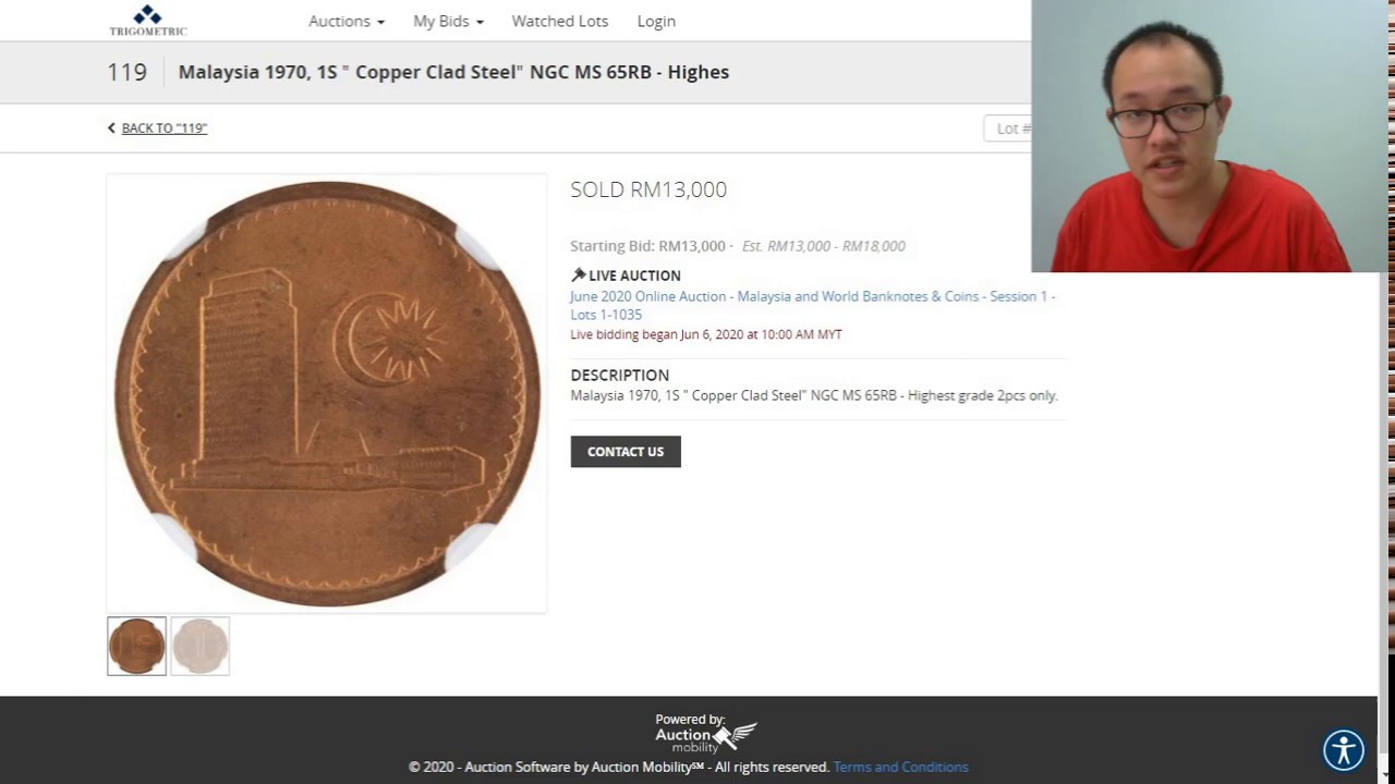 Why this 1 sen coin sold for RM13,000 (3045.92USD)?