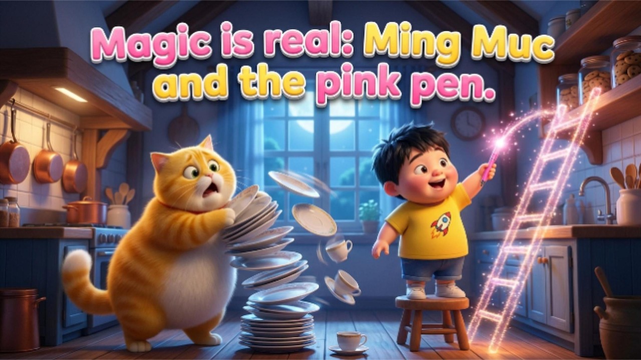 Magic is real: Ming Muc and the pink pen– A Pixar Style