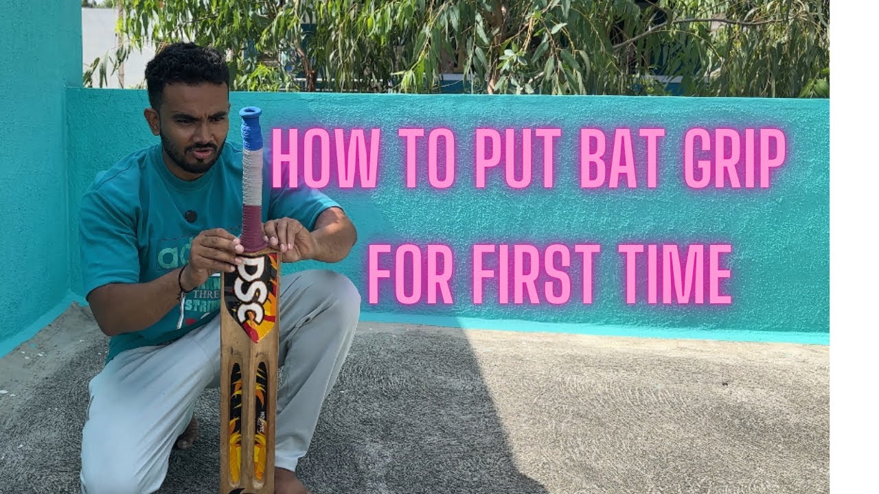 How to put bat grip with cone