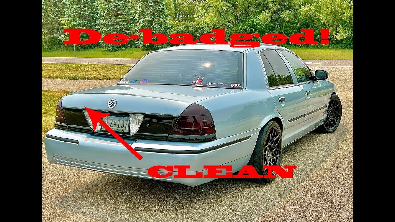 Debadge a Grand Marquis, Crown Vic, or LTC? Easy Peasey!