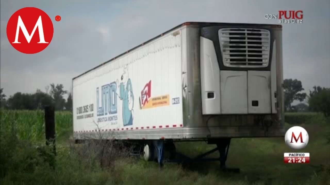 157 cadáveres fueron guardados en la caja de un tráiler