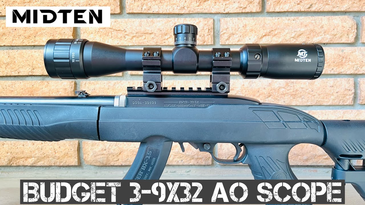 MidTen Budget 3-9x32 AO Rifle Scope