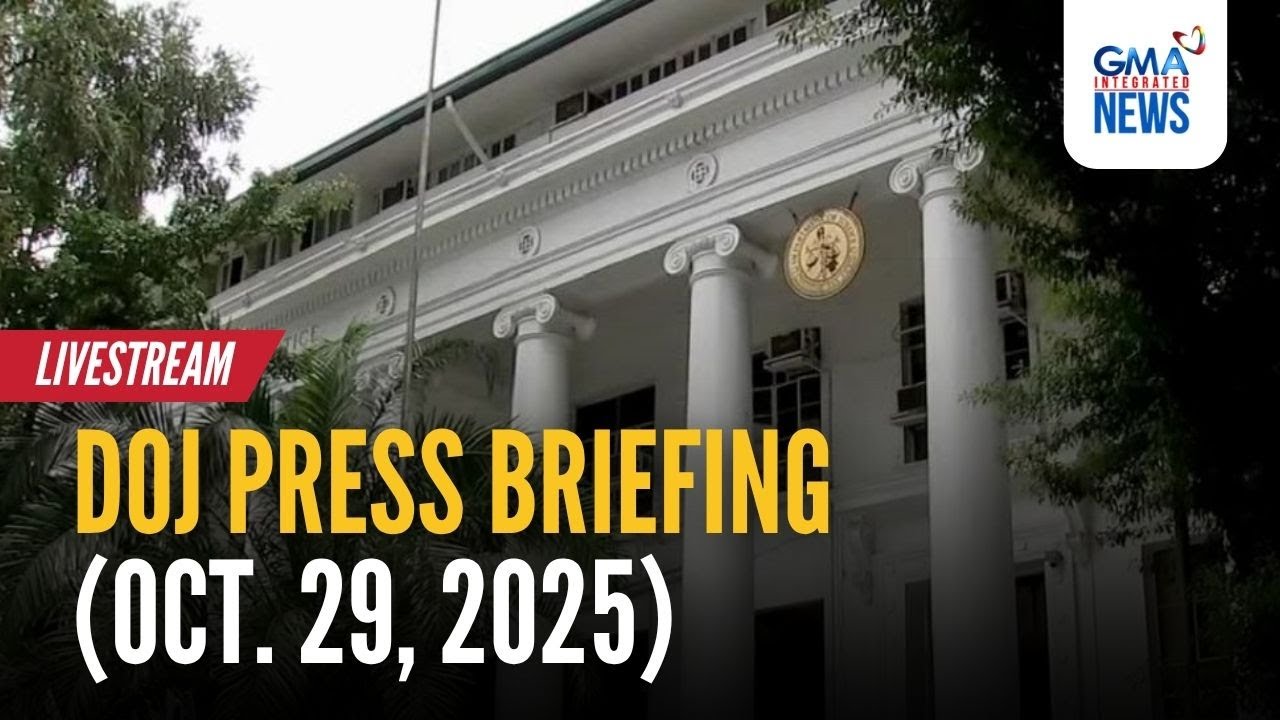 LIVE - DOJ press briefing (Oct. 29, 2025) | GMA Regional TV